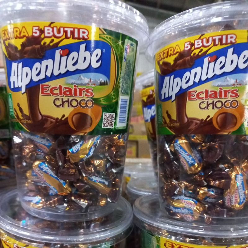 

permen alpenlible toples isi 100+5 butir coklat