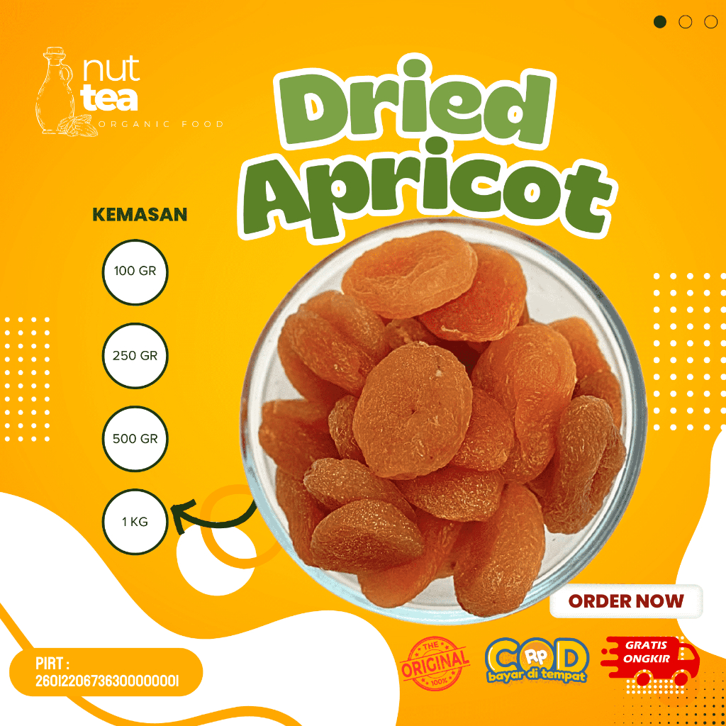 

Dried Apricot 1Kg - Aprikot Kering