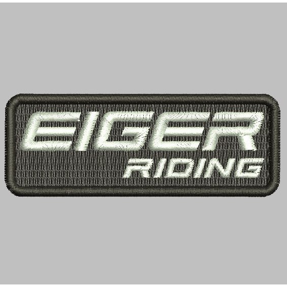 EIGER RIDING LOGO A-A363 PATCH BORDIR LOGO EMBLEM EMBROIDERY RBC