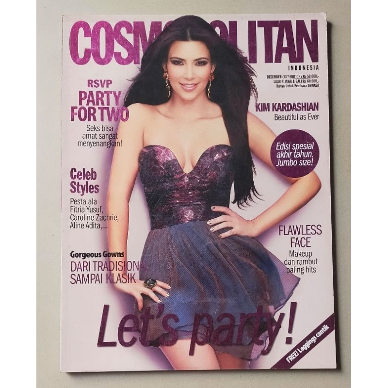 Majalah Cosmopolitan Desember 2010 : Cover Kim Kardashian - Man Manual