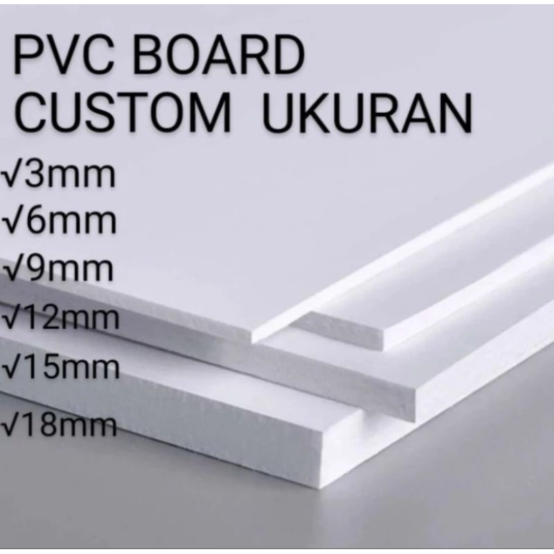 Pvc board potongan custom 9mm