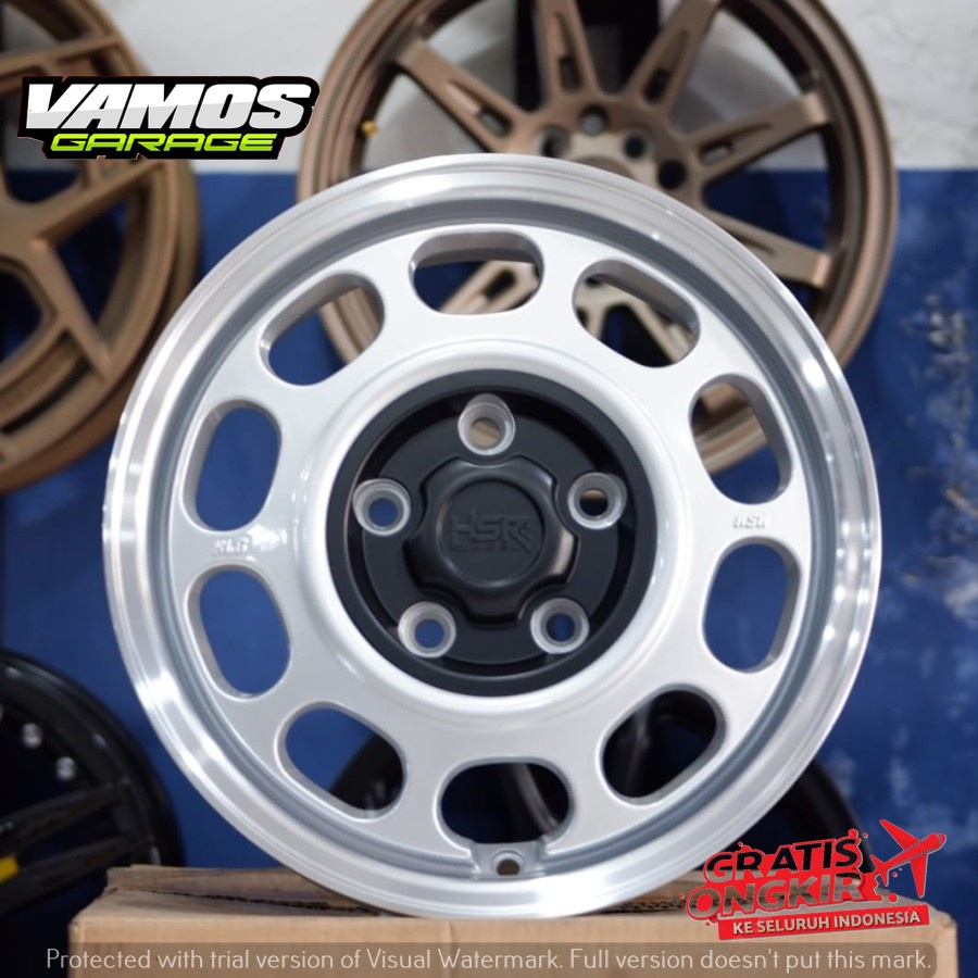 Velg Mobil R14 Baut 5X114,3 Type Hsr Wheel Klg Velg Untuk Mobil Granmax,Apv,L300 Dll Pelek Ring 14