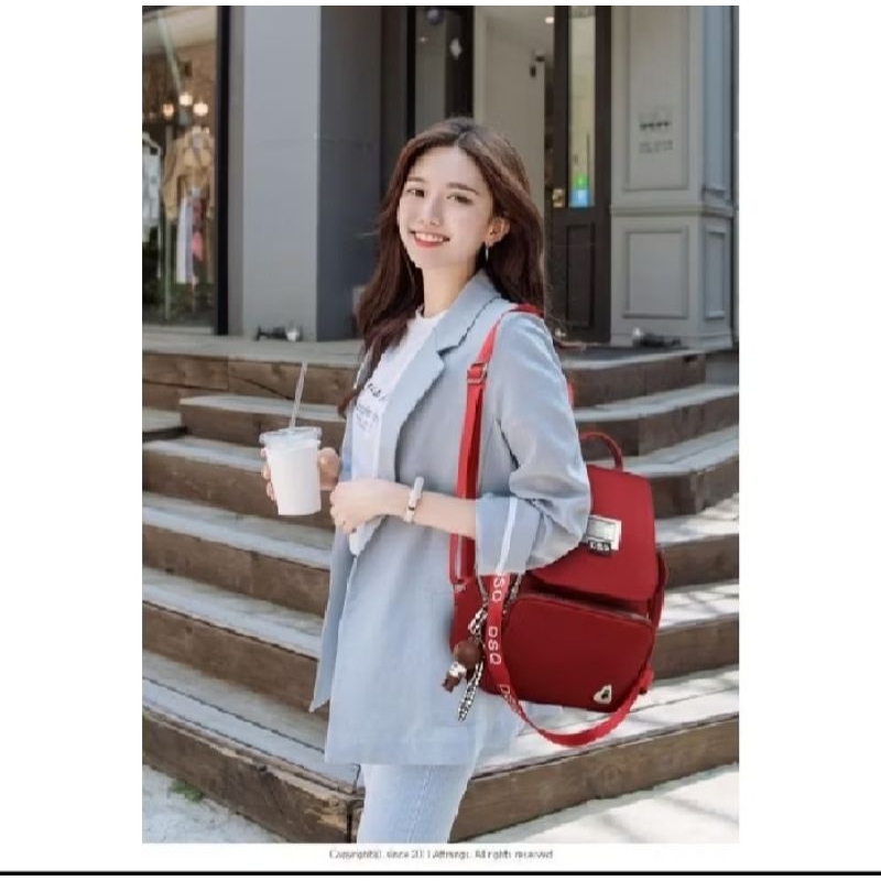 tas ransel wanita DSQ import bahan parasut