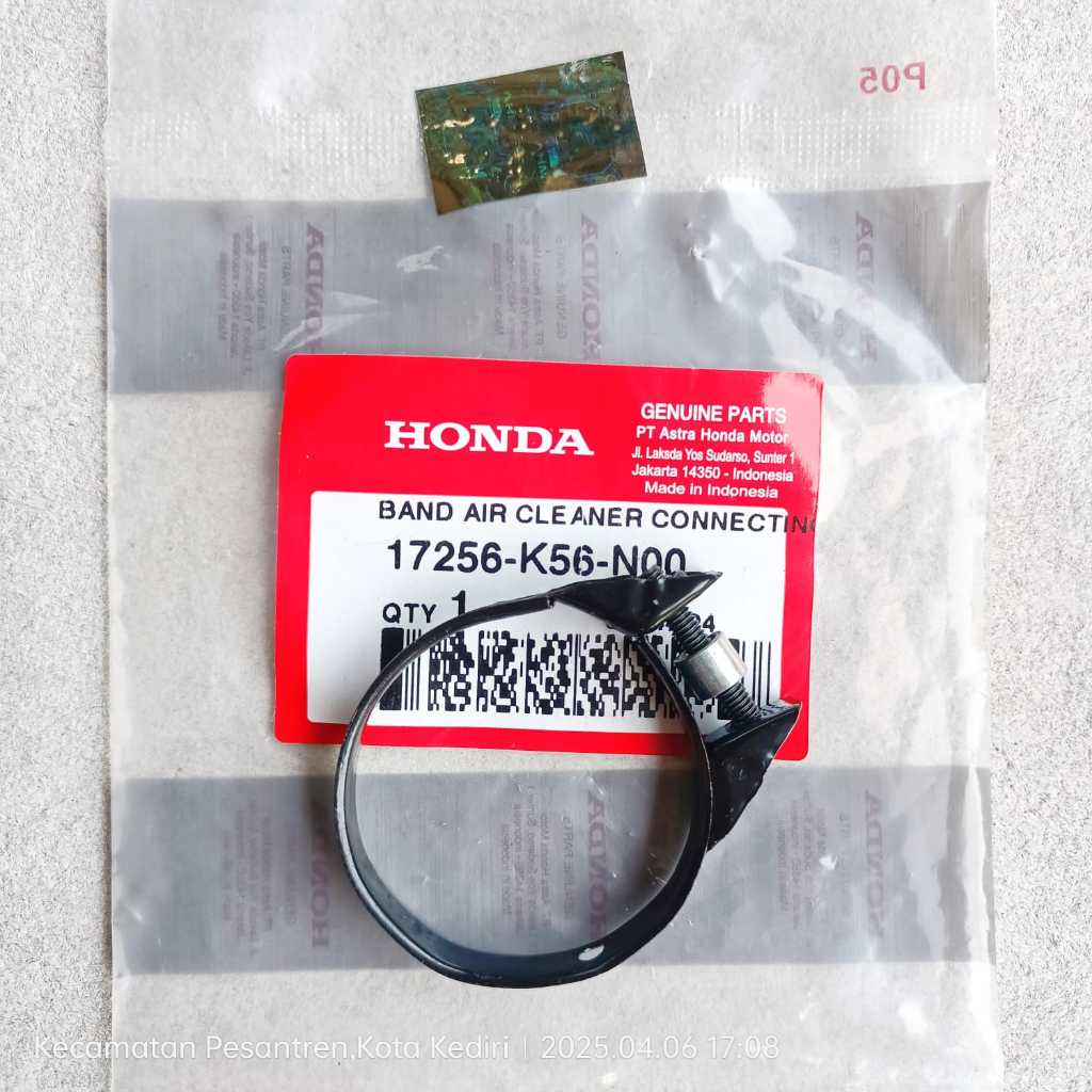 Klem Karet Filter Udara Revo-110 Fi Spacy BeAT-Scoopy Fi-eSP Vario-110 Fi-eSP PCX-150 K97 ADV-150 Or