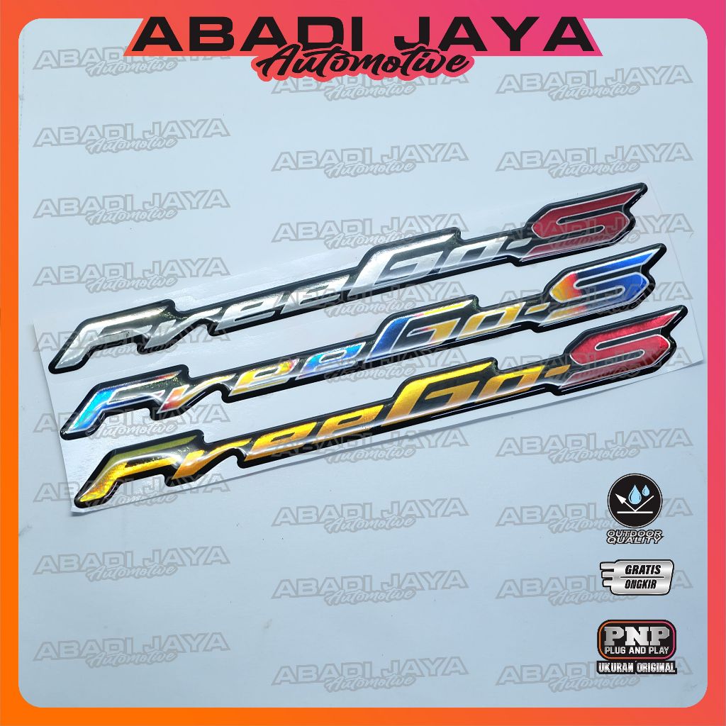 emblem timbul yamaha freego / sticker timbul yamaha freego / emblem yamaha freego s / emblem freego 