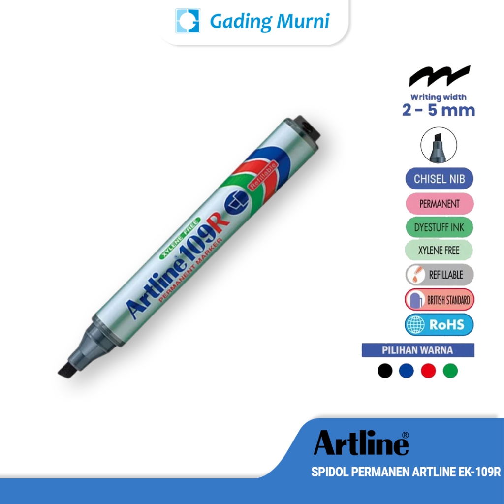 

Spidol Permanent EK-109R Tahan Air 4 Warna
