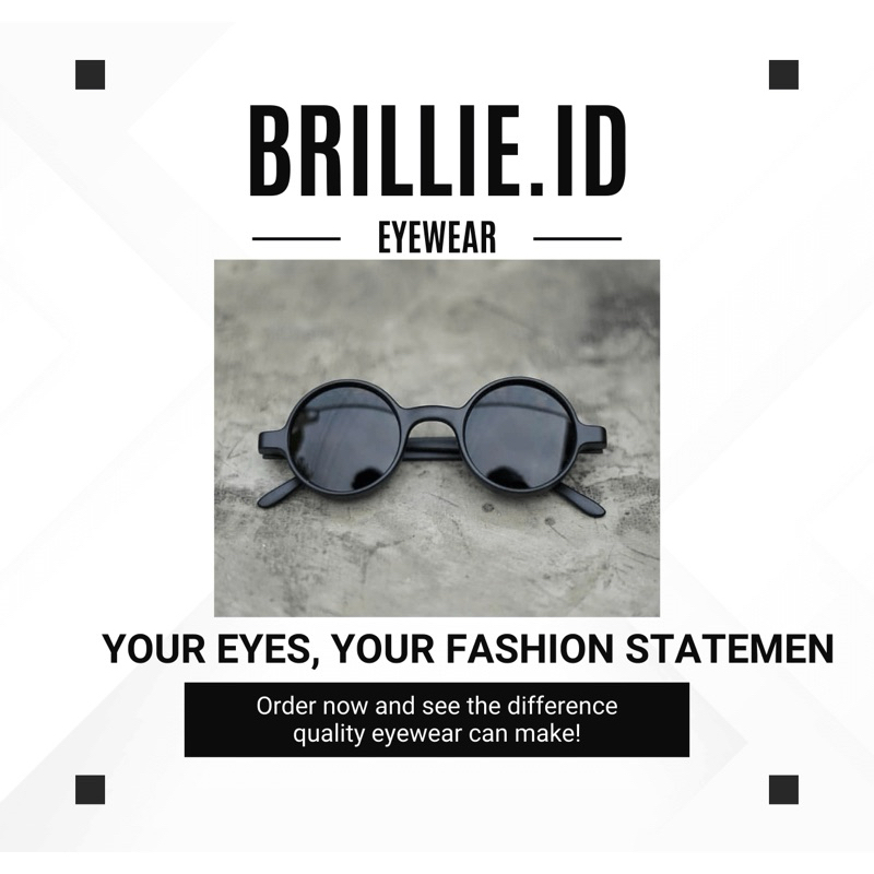 [[COD]] Kacamata boboho Kacamata bulat hitam Kacamata bulat bening Kacamata murah Kacamata hitam