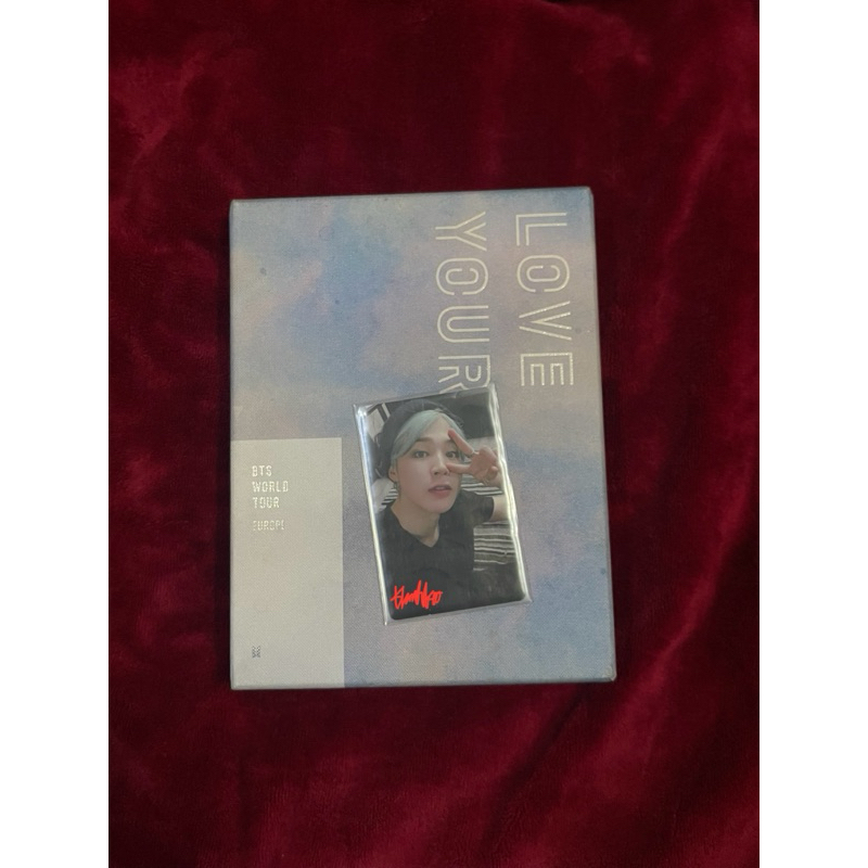 bts jimin taehyung dvd europe/eu tour memories 2020 memo20 photocard fullset