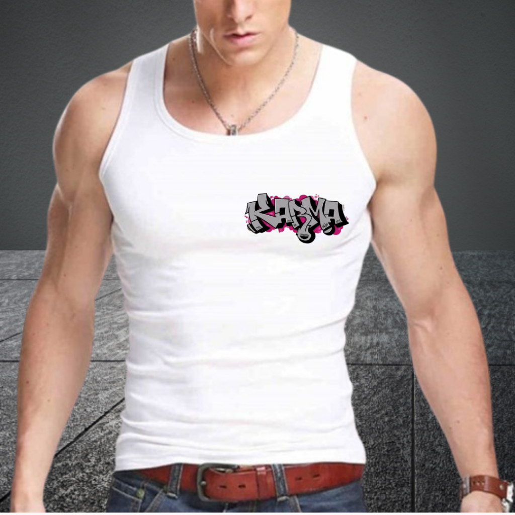 Singlet Pria Karma Atasan Cowok TankTop Oblong Distro Tanpa Lengan Kutang Laki Laki