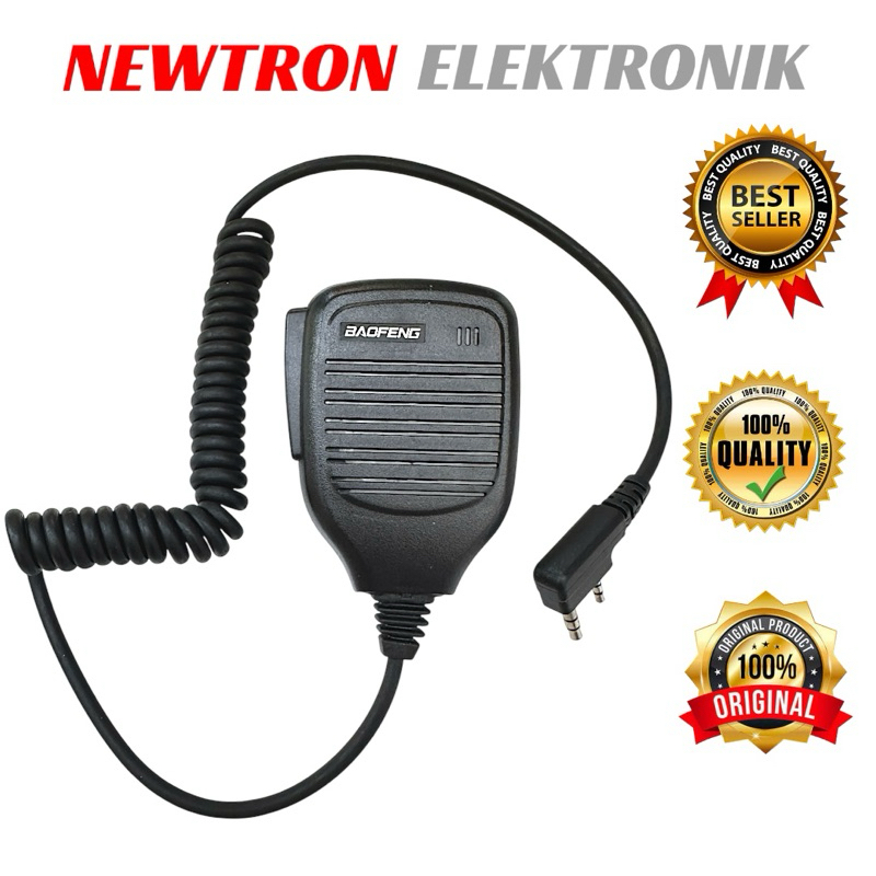 Mic HT Baofeng UV5R UV82 Original Asli Compatible Vertec VT-5R VT-82 BF-888S Pofung BJH Comteck Tori