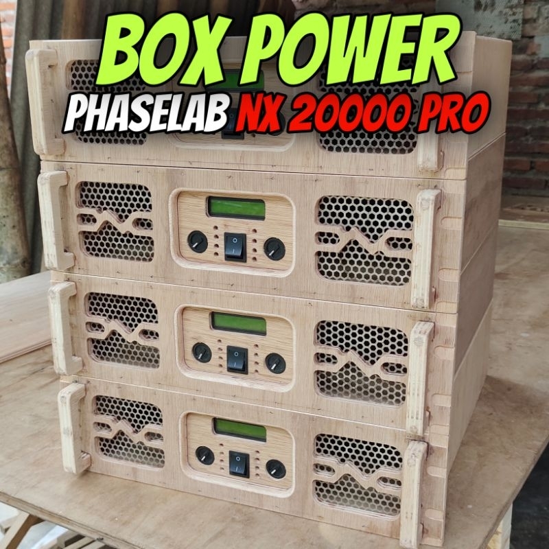 Box power PHASE LAB Nx 20000 Pro bahan multiplek 12mm