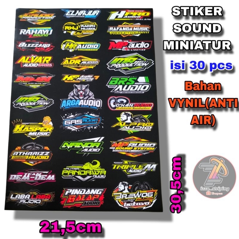 

STIKER MINIATUR SOUNDSYSTEM HOREG ISI 30 PCS BAHAN VYNIL
