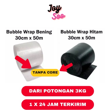 

Flash Sale BUBBLE WRAP ROLL 3CM X 5METER HITAM BENING
