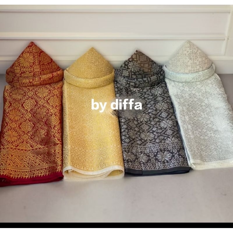 kain songket melayu pria dewasa / kain sampin songket / kain sampin melayu