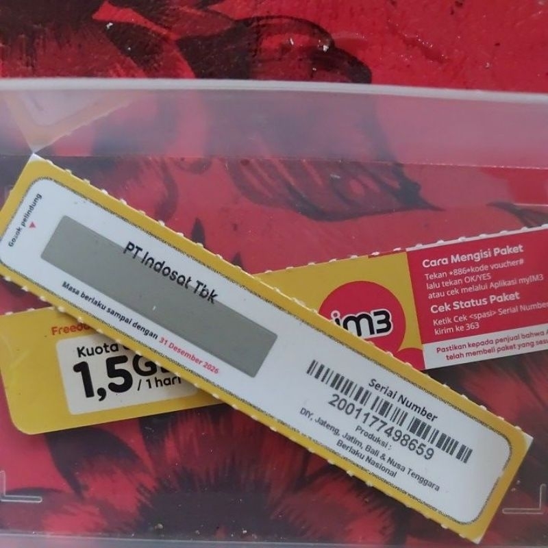 voucher kuota indosat 1,5GB/1 hari