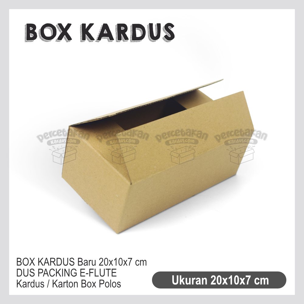 

BOX KARDUS Baru 20x10x7 cm DUS PACKING E-FLUTE | Kardus / Karton Box Polos