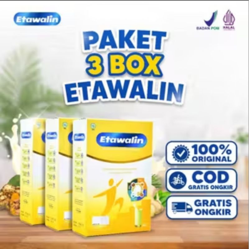 

PAKET 3 BOX ETAWALIN ORIGINAL - Susu Kambing Etawa Ampuh Atasi Asam Urat Nyeri Sendi Dan Reumatik Terbaik