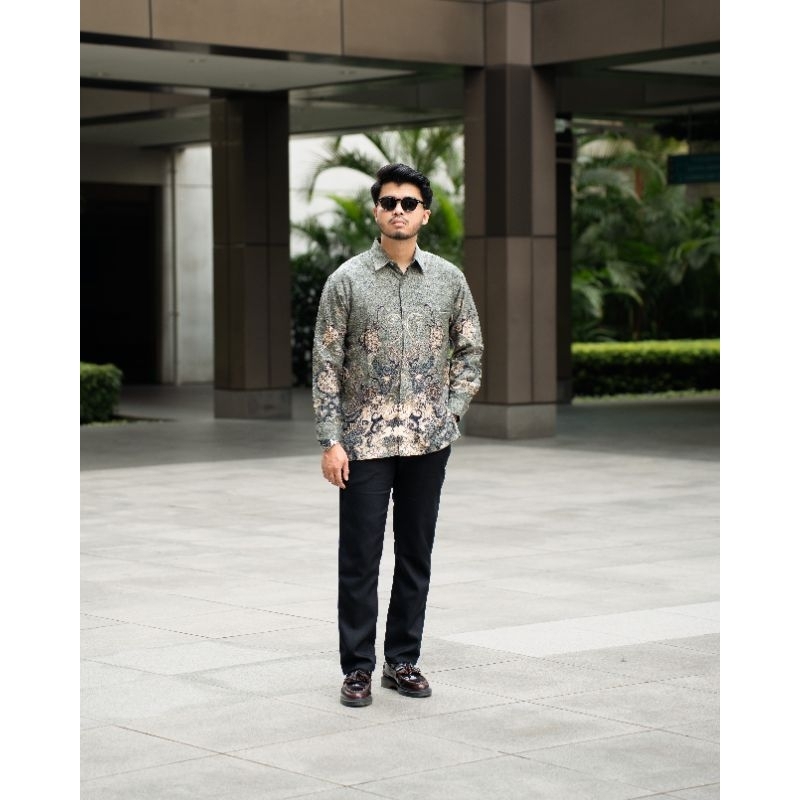 uty Batik Ayman - SENA Kemeja Batik Pria Katun Dobby
