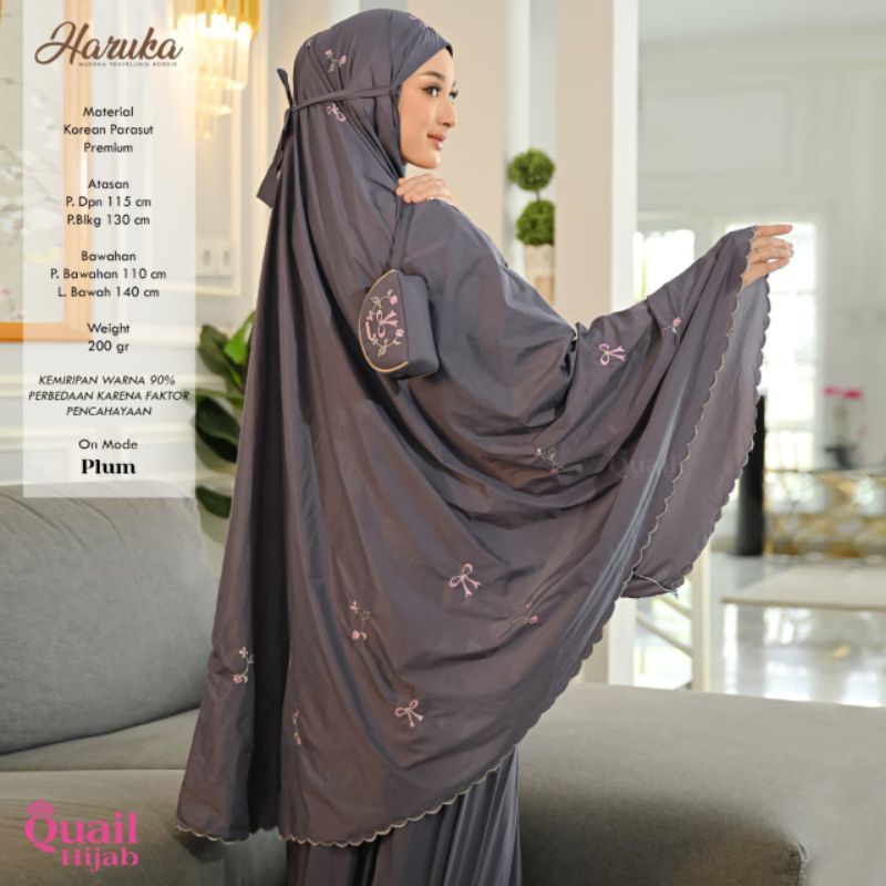 Mukena Travel Bordir Quail Model HARUKA