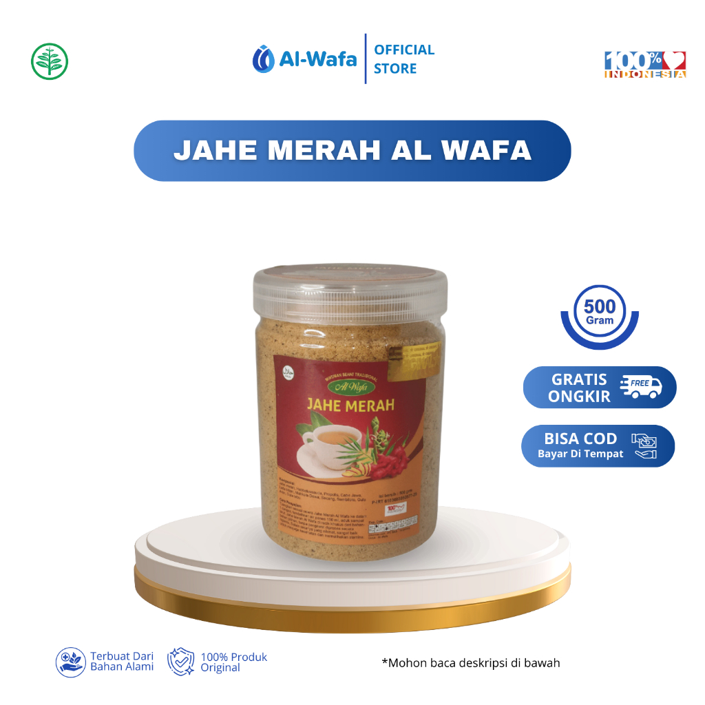 

Jahe Merah Bubuk Instan AL WAFA 500 GRAM