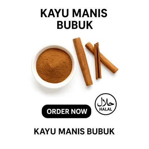 

KAYU MANIS BUBUK 100 GR / CINNAMON POWDER ASLI TANPA CAMPURAN HALAL