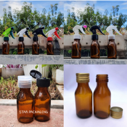 Botol 60ml Kaca Cokelat Botol Spray 60ml Botol Fliptop 60ml Botol Kaca