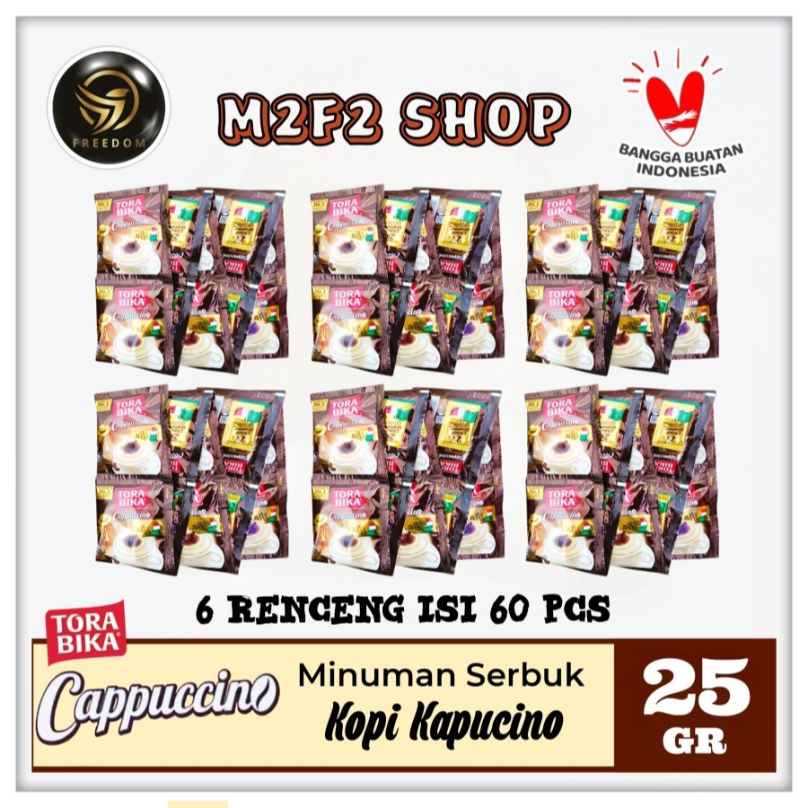 

Kopi Torabika Cappuccino Toraccino | Choco Granule Sachet - 25 gr (Kemasan 6 Renceng)