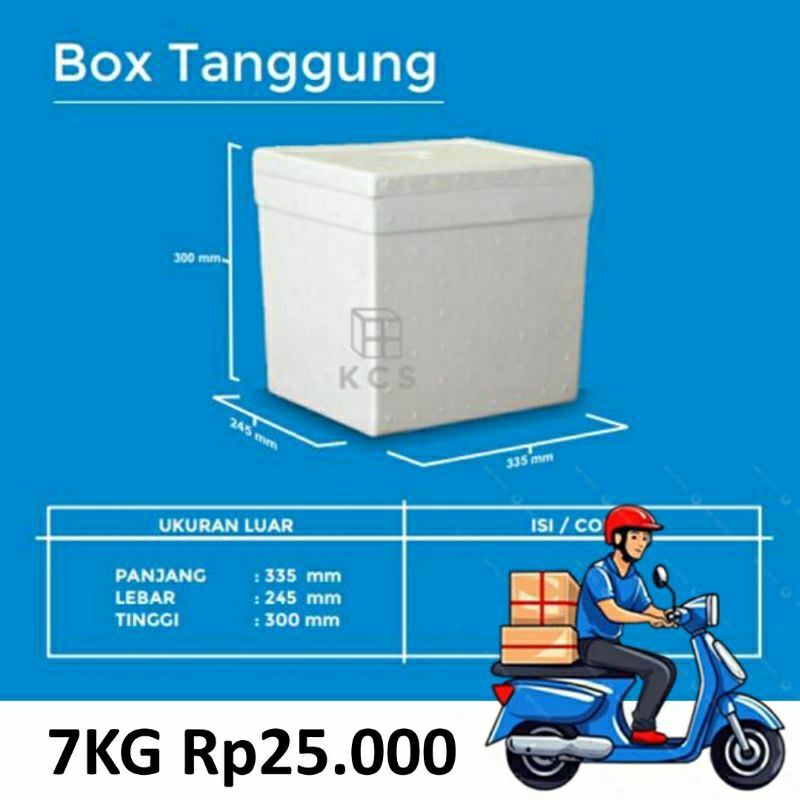 

(INSTAN) Box Foam 7kg / stereofoam box 7kg