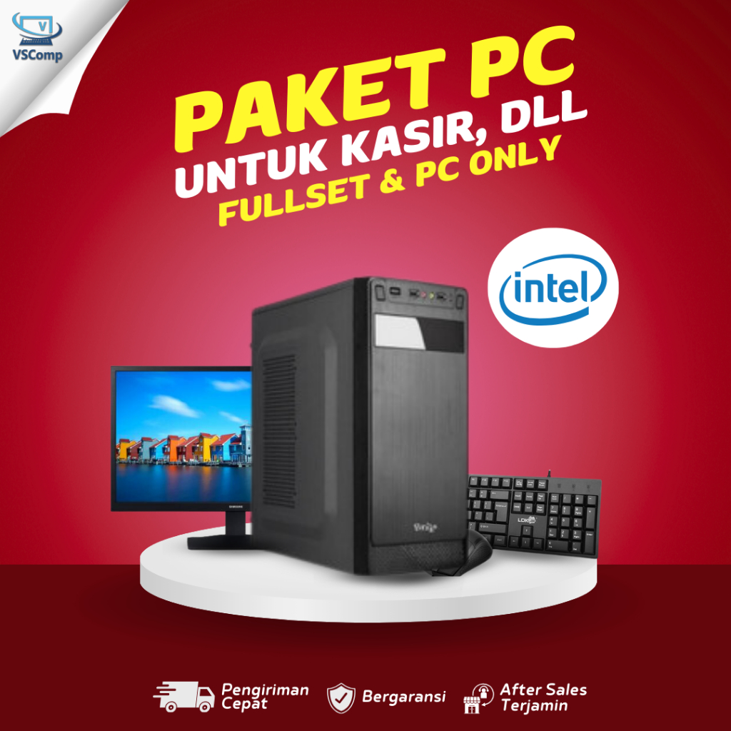 PC Rakitan Core i5 8GB SSD 128GB Murah | PC Rakitan Fullset