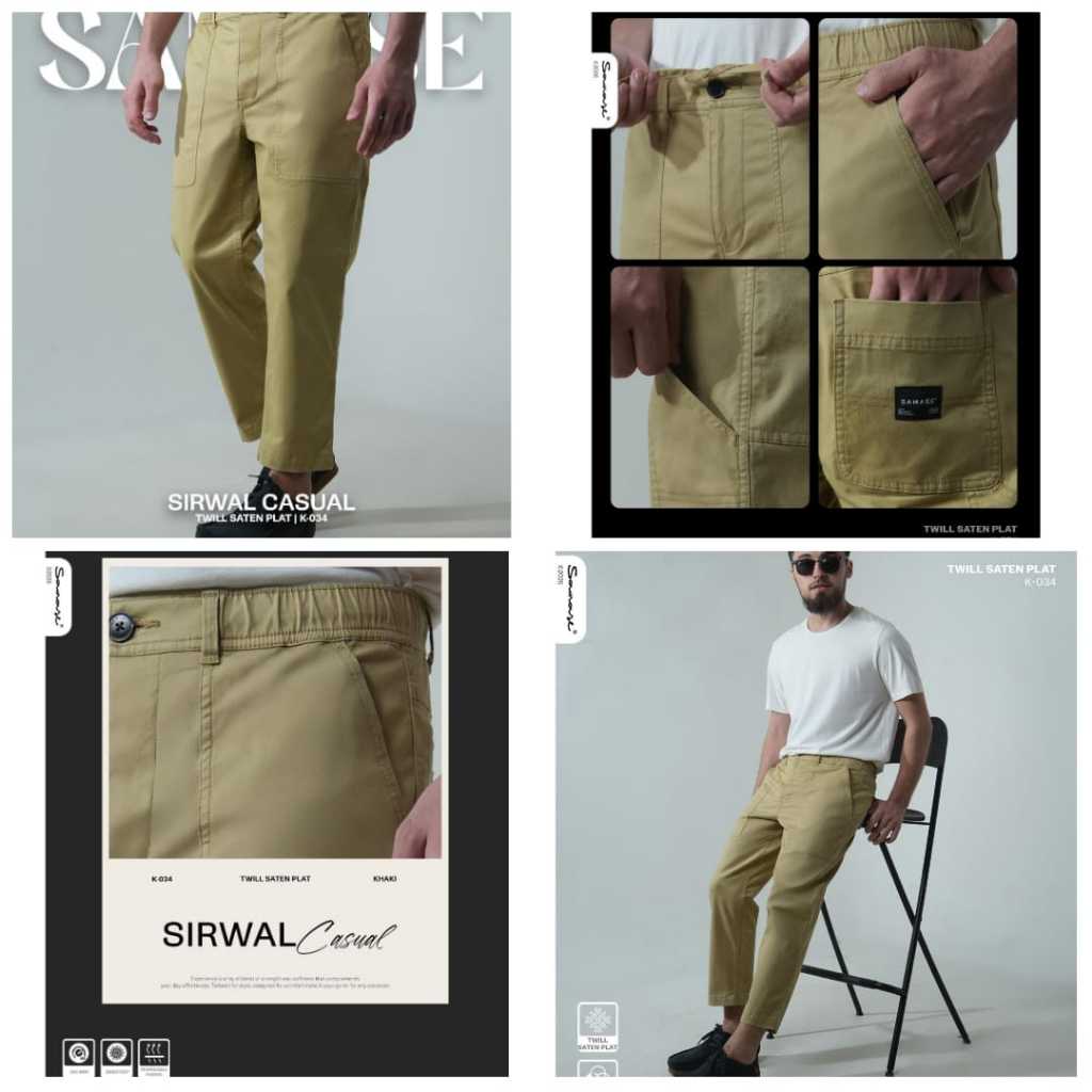 SAMASE K-034 Celana Sirwal Casual Original - Celana Pria Dewasa