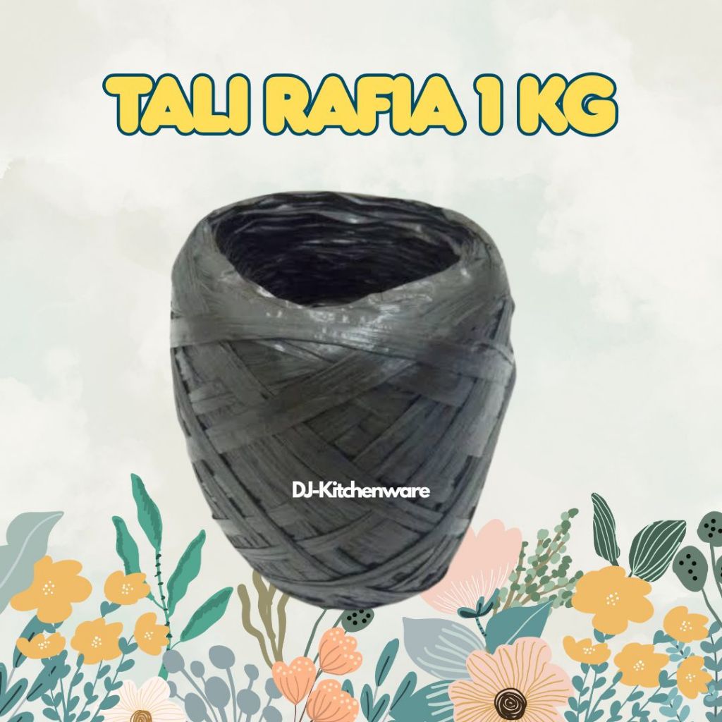 

TALI RAFIA HITAM 1 KG / 1000Gr
