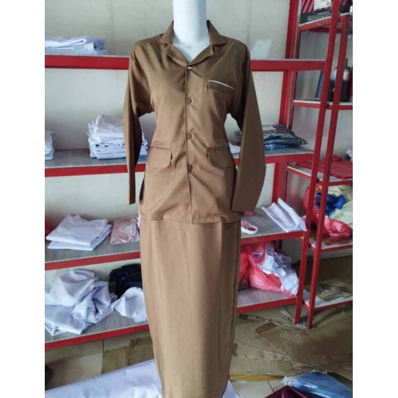 Setelan Rok Span Seragam PNS Keki