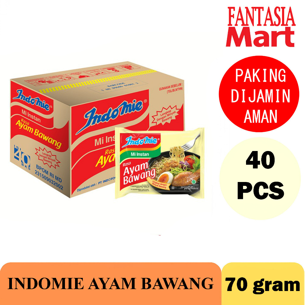 

INDOMIE AYAM BAWANG PER DUS FANTASIA DENGAN PAKING AMAN