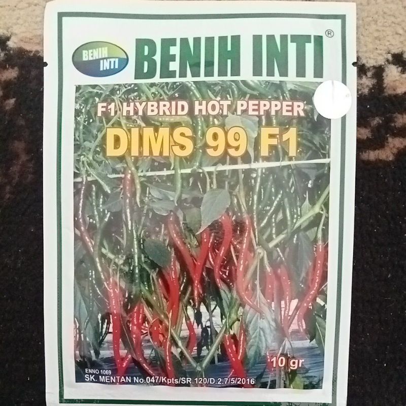 Benih Cabe Keriting Hibrida Dims 99 F1 Tipe OR Twist
