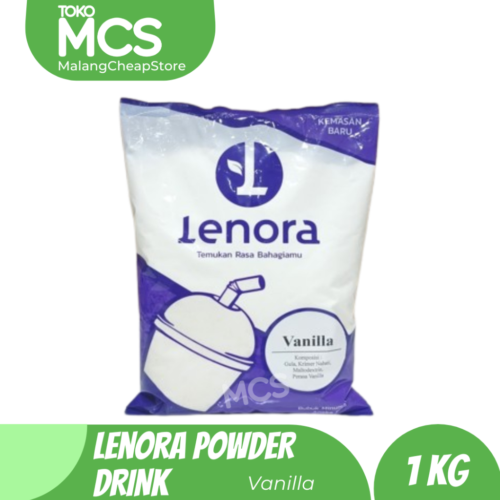 

LENORA bubuk minuman rasa VANILLA 1KG