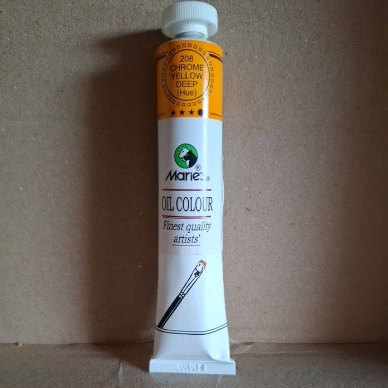 

cat minyak / oil colour maries 50 ml CHROME YELLOW DEEP (HUE) 208