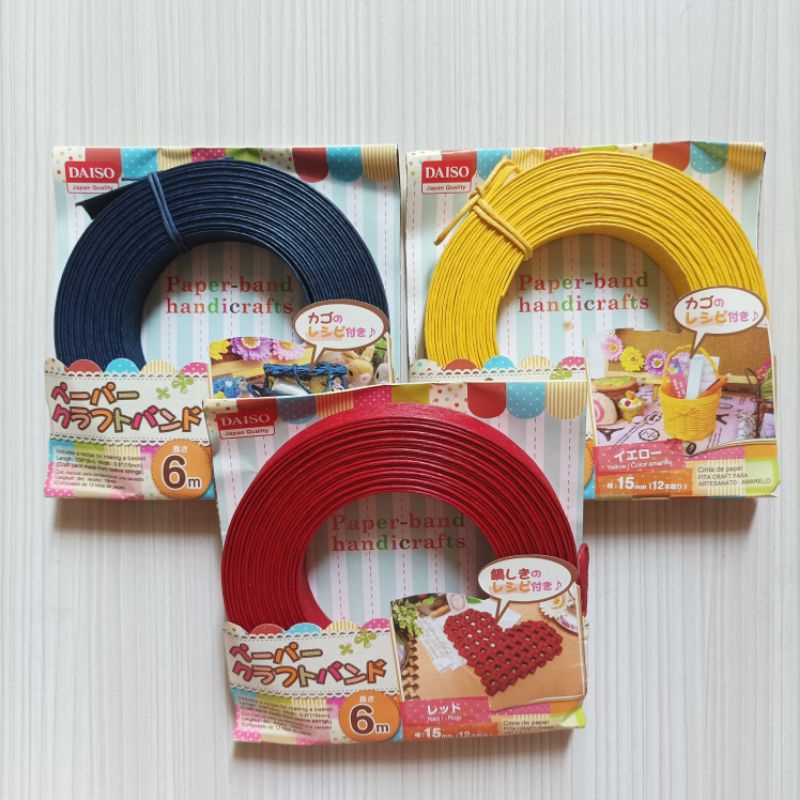 

Paper-band handicraft Daiso