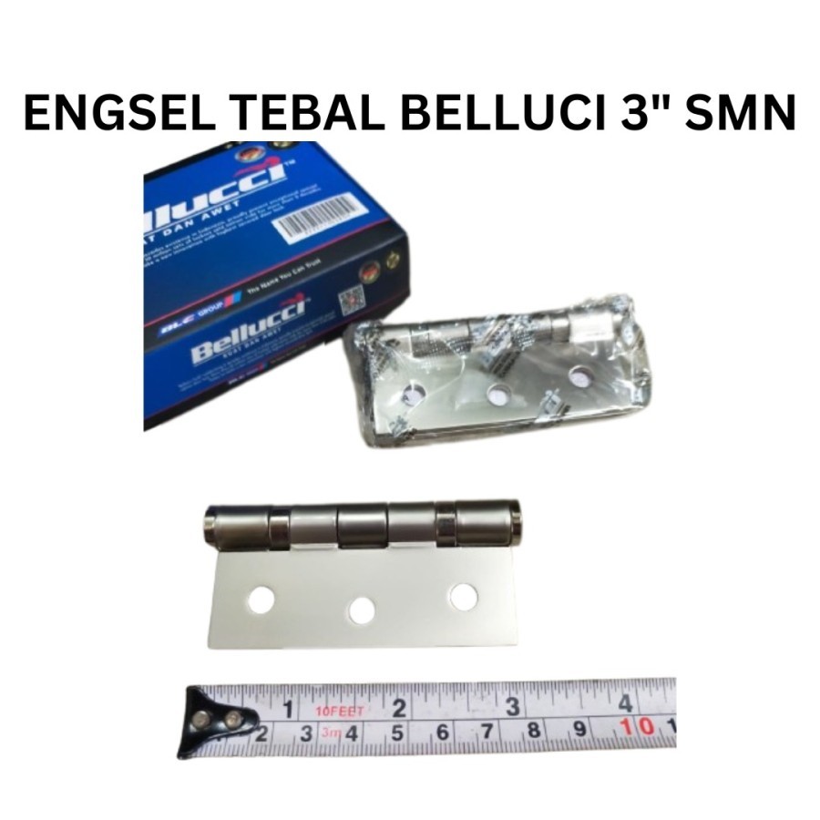 BELLUCCI Engsel Pintu / Engsel Jendela 3" Hinge | Engsel Bellucci SN