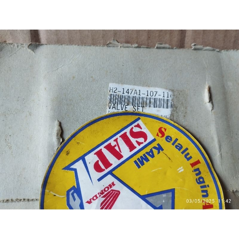 Klep Valve Set Honda Cb100 Cb125 Cb 100 Cb 125 Cl100 Cl125 Cl 100 Cl 125 Original Ori Aspira Lama Te