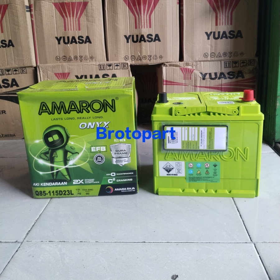 Aki Mobil Mazda Biante CX3 CX5 IStop IDLE STOP AMARON Q85 115D23L Aki Kering 70Ah
