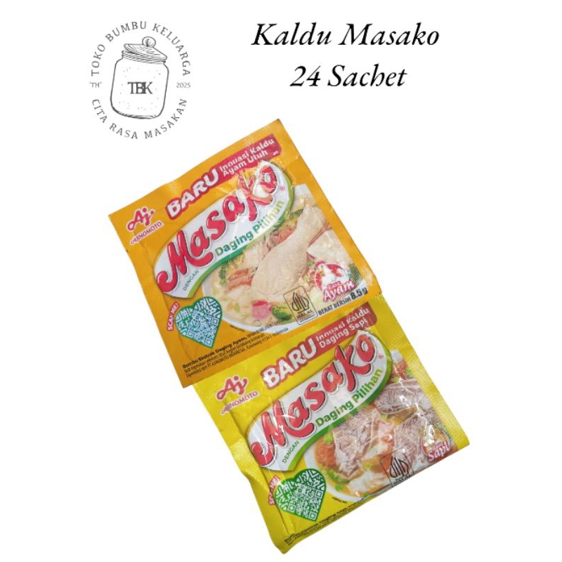 

Ajinomoto 24 Pcs Masako Kaldu Bumbu Instan 8,5 Gram Inovasi kaldu Sapi & Ayam