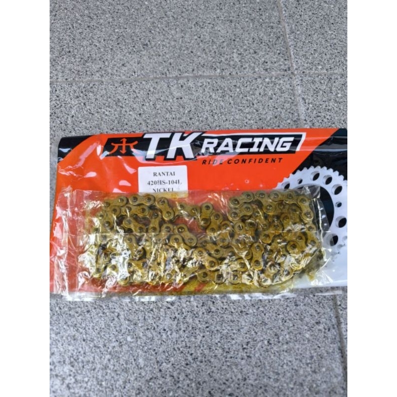 Rantai TK Racing Gold 420HS - 104L original baru nos ada tok nya cocok untuk Supra x 125 Kharisma Re