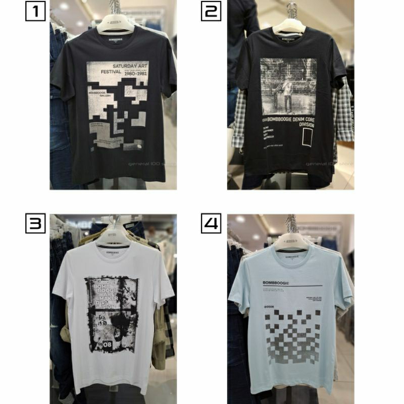 ORIGINAL BOMBBOOGIE T-SHIRT PRIA ORIGINAL BOMBBOOGIE KAOS PRIA