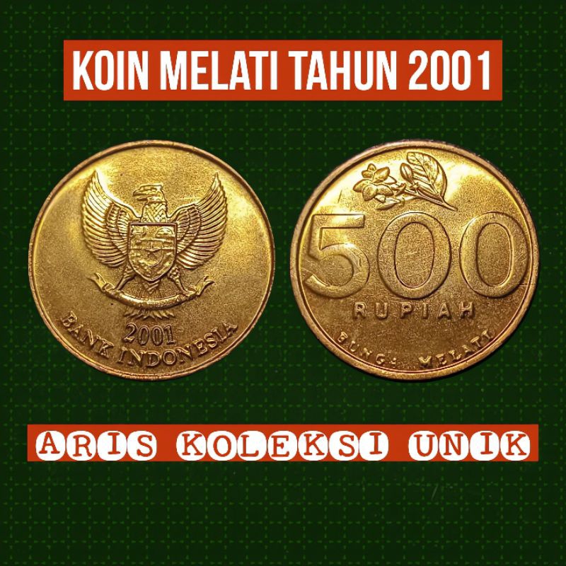 koin 500 rupiah melati kecil 1997-2003