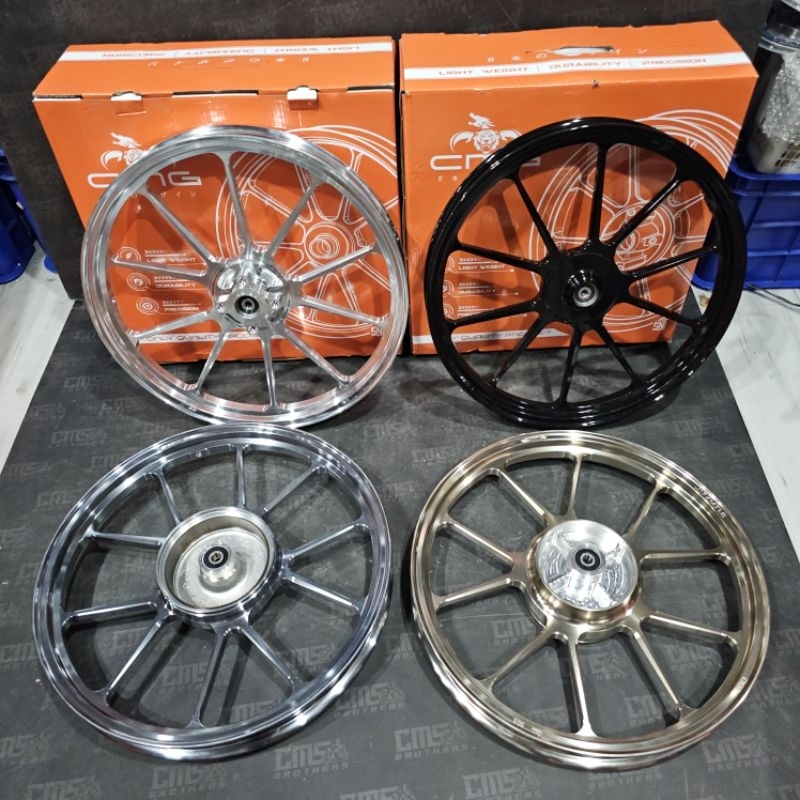 Velg CMG CNC Model Exact Palang 10 p10 For Jupiter Z F1zr Fizr jupiter Mx Ukuran 17 x 160 depan Bela