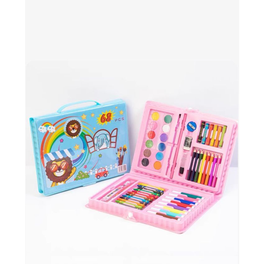 

Crayon Set 68 Pcs Pensil Warna Cat Air Anak Lengkap