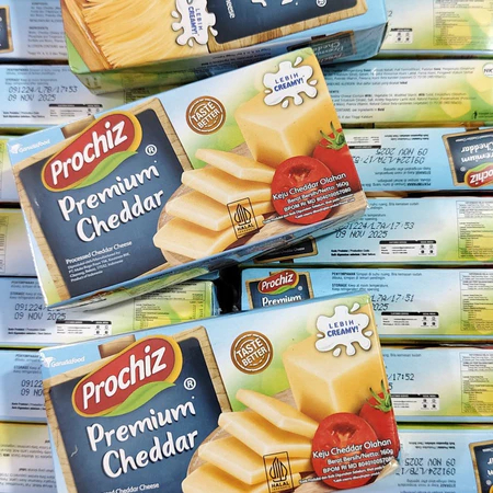 

Prochiz Premium Cheddar 160gr Cheese Keju