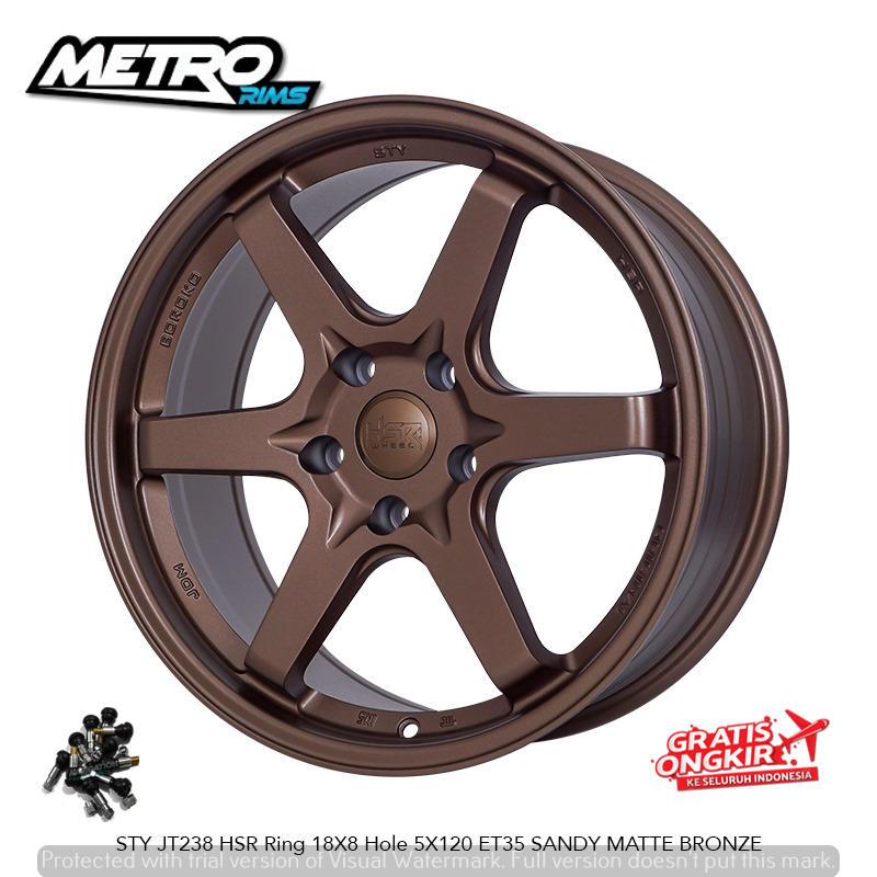 TERBARU VELG RACING MODEL PALANG ENAM RING 18 MOBIL BYD SEAL M6 BMW 318 320 VELK HSR STY R18X8 RATA