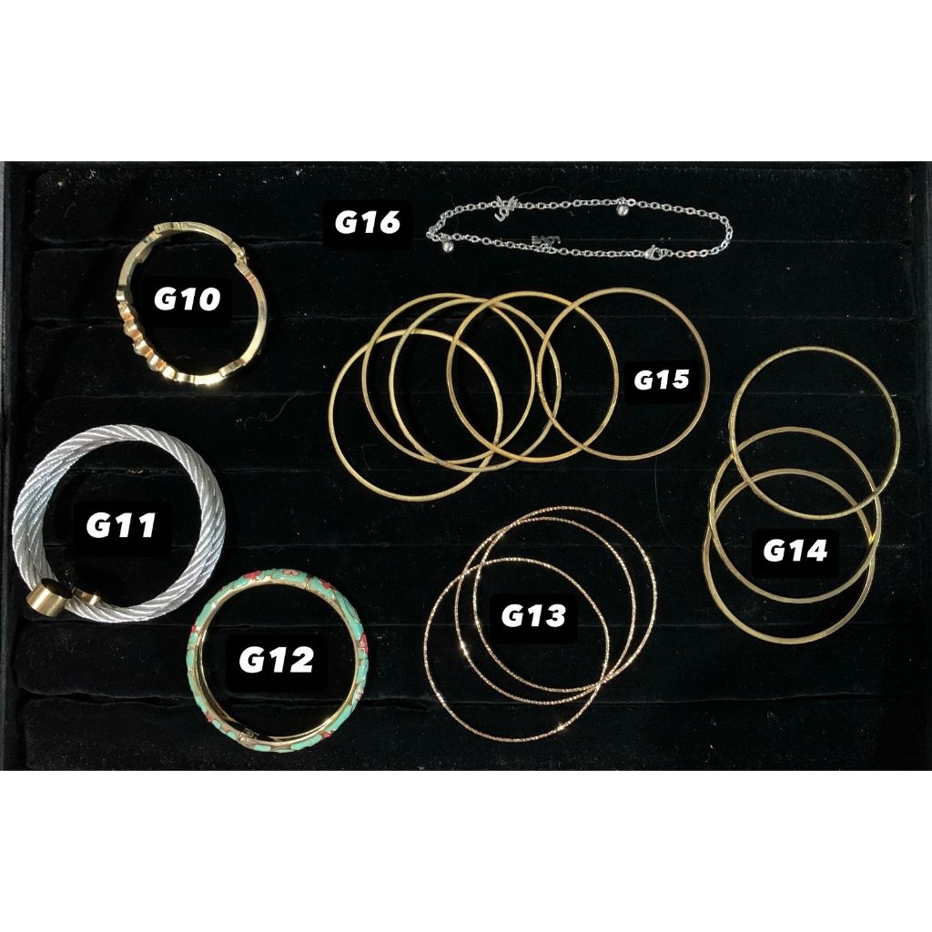 PERHIASAN GELANG ANAK WANITA RHODIUM SILVER TITANIUM JEWELRY BRACELET WOMEN KIDS