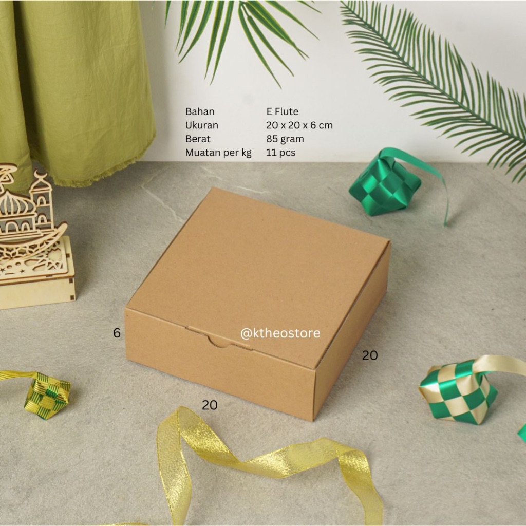

Dus Kue 20x20x6 / 20 x 20 x 6 cm / Brownies Pizza Packaging Kardus Box Online Shop